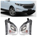 Hecasa Pair Turn Signal Light For 2018-2021 Chevy Chevrolet Equinox Replacement Gm2520196 Gm2521196 Front Bumper W O Fog Driver 