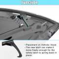 X Autohaux Hood Safety Catch Latch Front Lock Hook 55395654aa For Jeep Wrangler 2007-2017 6l 8l Jk 2018 3