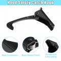 X Autohaux Hood Safety Catch Latch Front Lock Hook 55395654aa For Jeep Wrangler 2007-2017 6l 8l Jk 2018 3