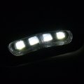 8pcs Set Universal White Clearance Side Marker Light Lamp For Truck Trailer Van Caravan Lorries Waterproof