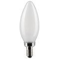 S21823 4w B11 Led Filament Lamp Dimmable Warm White 2700k 350 Lumens Frost Finish Candelabra E12 Base Wet Location And Enclosed 