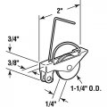Prime-line B 796 Arcadia 1-1 4 In Stainless Steel Body Screen Door Roller 2 Pack