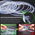 Qauben Car Ambient Footwell Lighting Optic Fiber Cable 64 Colors Music Sound Active With App Control Decorative Atmosphere Kit
