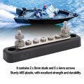 Keenso Power Distribution Block 5 Way Marine Bus Bar 100a 12v 24v With 2x5mm Studs 5x4mm Screws For Car Boat Rv