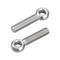 4pcs M10 X 50mm Lifting Eye Bolts 304 Stainless Steel Machinery Shoulder Swing Bolt Ring Eyebolt For Pipeline Gate Valves 
