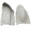 Secosautoparts Rear Back Door Panels Leather Armrest Cover Gray Compatible With Honda Pilot 2009 2010 2011 2012 2013 2014 2015