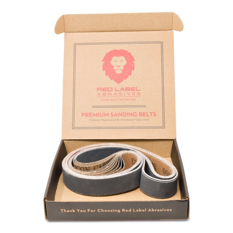 1 X 30 In 100 Grit Sanding Belts Industrial Grade Silicon Carbide 12 Pack For Knife Sharpening And Metalworking