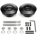 Hood Pins 2 Pack 44 Inch Push Button Lock Kit Universal Quick Release Bonnet Latch Cnc Machined Aluminum With Stainless Steel 