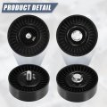 X Autohaux 2528637100 Car Drive Belt Idler Pulley Deflection Guide For Hyundai Tucson 2005-2009 Kia Sportage 2005-2010