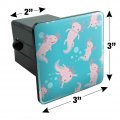 Cute Axolotl Mexican Walking Fish Tow Trailer Hitch Cover Plug Insert