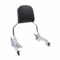 Httmt- Chrome Passenger Sissy Bar Backrest Compatible With 2018-up H-d Softail Fxfb Fat Boy Fxfbs P N Tghd-sbb050-cd