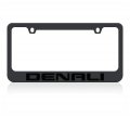 Gmc Denali Black License Plate Frame Laser Cut Lettering Rust Proof Brass Zinc Alloy 12 In X 6 