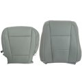 Secos Driver Side Bottom Top Replacement Leather Seat Cover Gray For Ford F-250 F-350 F-450 F-550 2017 2018 2019 2020 2021 