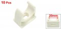 Uxcell Pvc Water Supply Pipe Clamps Fittings 190mm Length 10 Pcs White