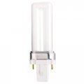 Satco S6700 5w Single Tube 2-pin G23 Plug-in Base 2700k Fluorescent Bulb 