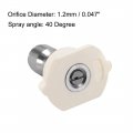Uxcell Pressure Washer Spray Nozzle Tips 1 4 Stainless Steel Flat Fan 2 Pcs 40 Degree 2mm Orifice Diameter