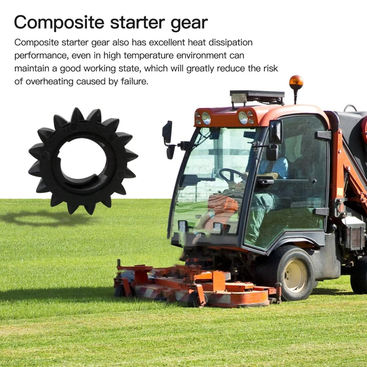 5 Pack Composite Starter Gears 16 Tooth For Briggs And Stratton John Deere Riding Mowers 1 625 In Outside Diameter Part