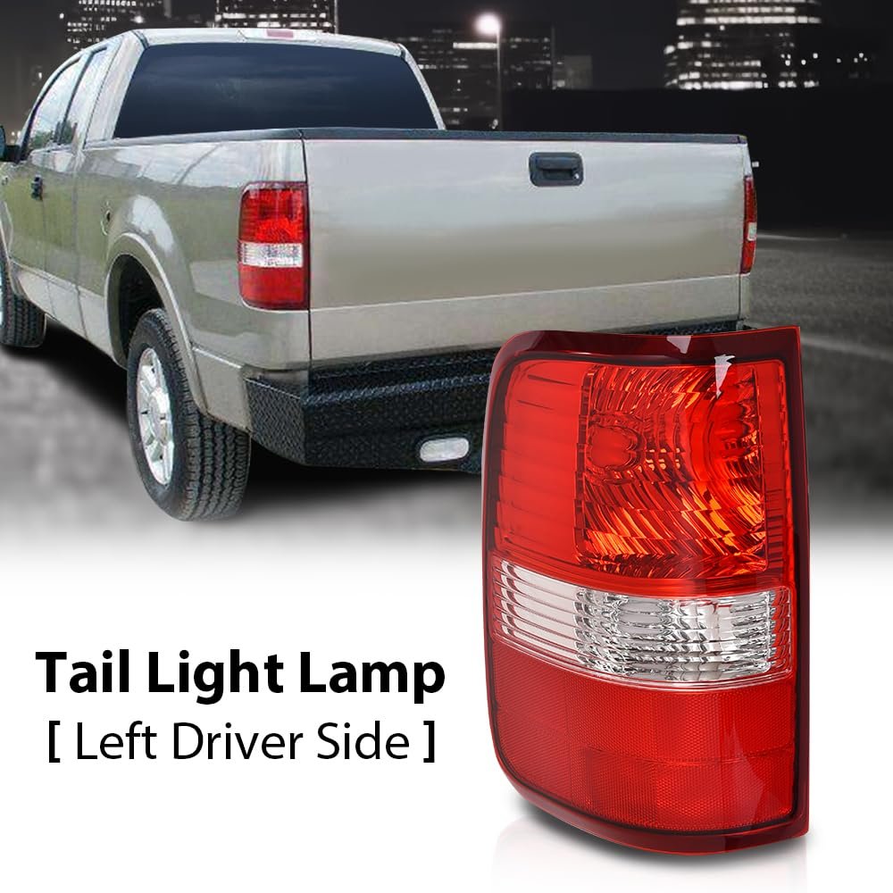 Tail Light Lamp Left Side For 2004 2005 2006 Ford F150 King Ranch Lariat Xl Red Lens Assembly 5l3z13405ca 6l3z13405ba Fo2800182