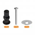 Uxcell 3 Set M6 Toilet Seat Hinges Screws Hinge Bolt Fixings For Top Mounting Replacement Parts Kit Washer Dia 28mm 1