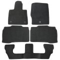Black Velour Front Rear Floor Mats Carpet For Ford Explorer 2020 2021 2022 2023 2024 2025 