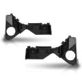 Front Left Right Bumper Bracket Set 2pcs For Toyotacorolla Ce Le S 2003-2008 Fit Corolla Xrs 2005-2006 Black 