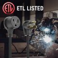 20ft 15amp 12awg Welder Extension Cord 250 Volt Nema 6-50 Power Welding Machine Etl Approved Waterproof And Flame Retardant