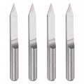 Wood Engraving Router Bit 1 8 3 175mm Shank 0 2mm Tip 40 Degree Solid Carbide Cnc 3d Milling Cutter For Carving Acrylic Pvc Mdf 