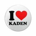 I Love Kaden Double Sided Stainless Steel Keychain 3d Resin Encased Round Design 1 25 In Novelty Key Ring For Backpacks And 