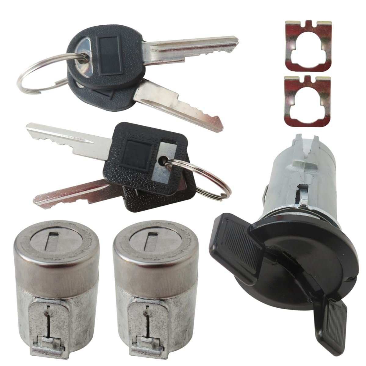 701400 700843 Ignition Door Lock Key Switch Cylinder Set W 2 Keys For G M C Sonoma 1993-1994