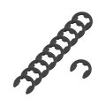 30 Pcs External Retaining Rings 5 25mm 1 4 65mn Carbon Steel E-clip Circlip Snap Round Wire For Valves Electrical Appliances 
