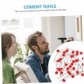 Partykindom 100pcs Nail Advertising Steel Fixing Nails Wall Cement Concrete Hardened Pictured Hanging Abs Picture Pin