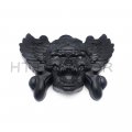 Httmt Mt246-010a- Chrome Skull Head Horn Cover Red Light Compatible With 92-20 H-d W Cowbell All V-rod S