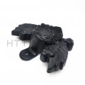 Httmt Mt246-010a- Chrome Skull Head Horn Cover Red Light Compatible With 92-20 H-d W Cowbell All V-rod S