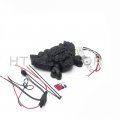 Httmt Mt246-010a- Chrome Skull Head Horn Cover Red Light Compatible With 92-20 H-d W Cowbell All V-rod S
