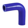 1 Pcs 28mm 10 Id 90mm 3 54 Length 90 Degrees Blue Car Silicone Hose Coolant Universal 