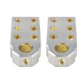 Positive And Negative Battery Terminal Connectors Heavy Duty 6 X 1 0 Awg Lead-acid Clamps For Secure Connections 