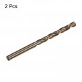Uxcell 2pcs 7 1mm Drilling Dia Straight Shank High-speed Steel Cobalt Metric Twist Drill Bit Rotary Tool