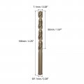 Uxcell 2pcs 7 1mm Drilling Dia Straight Shank High-speed Steel Cobalt Metric Twist Drill Bit Rotary Tool