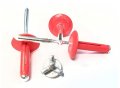 Florescent Red 3 16 In Large Head Tri Fold Exploding Aluminum Mandrel Pop Rivets 25 Pack 