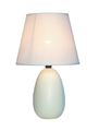 Simple Designs Lt2009-off Mini Egg Oval Ceramic Table Desk Lamp Off White 51 X 5 9 45 