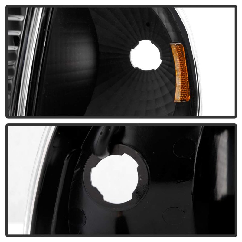 1997-2003 Ford F150 Expedition Black Headlights Corner Signal Lights Driver Passenger Side