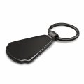 Ipick Image Made Black Dome Shinning Dark Gunmetal Metal Teardrop Key Chain With Logo For Ford Focus Rs