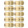 10 Pcs Brass Compression Tube Fitting 5 16 Od X 3 8 Npt Male Connector Union Straight Coupling Adapter For Air Liquid Oil Gas 