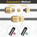 10 Pcs Brass Compression Tube Fitting 5 16 Od X 3 8 Npt Male Connector Union Straight Coupling Adapter For Air Liquid Oil Gas