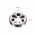 Uxcell M20 X 1 Metric Round Die Machine Thread Right Handing Alloy Steel Screw Thread Cutting