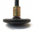 Cast Iron Snowplow Shoe Assembly With Pin And Washers For Western 49067 Disc Shape 8 In Total Length 6 Diameter 7 Shaft