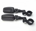 Httmt 1 5 Front Engine Guard Black Short Angled Adjustable Peg Mounting Kit Airflow Foot Footrest Compatible With Universal Fit