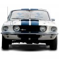 Ipick Image For Ford Mustang In Blue Universal Fit 28 W X 24 L Dual Panels Easy Folding Windshield Sun Shade