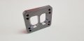 T3 To T4 Twin Scroll Divided Turbo Flange Adapter 0 5 In Thickness 1018 Cold Roll Mild Steel Cnc Milled Construction 