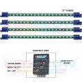 Ledglow 4pc Pink Led Interior Footwell Underdash Neon Lighting Kit For Cars Trucks 7 Unique Patterns Music Mode 8 Brightness